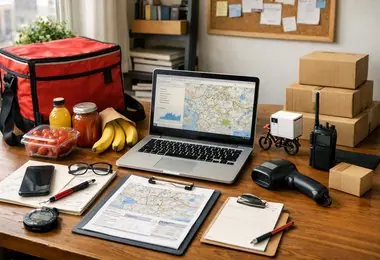 Last-mile delivery route map